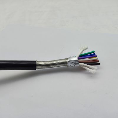 अच्छा मूल्य 8x0.75MM2 लचीला डबल शील्ड केबल TRVVP ब्रेडिंग पीवीसी केबल ऑनलाइन